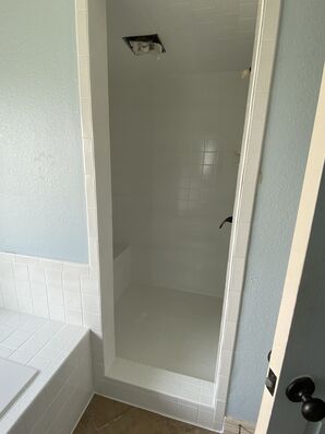 Before & After Shower Reglazing in Celina, TX (2)